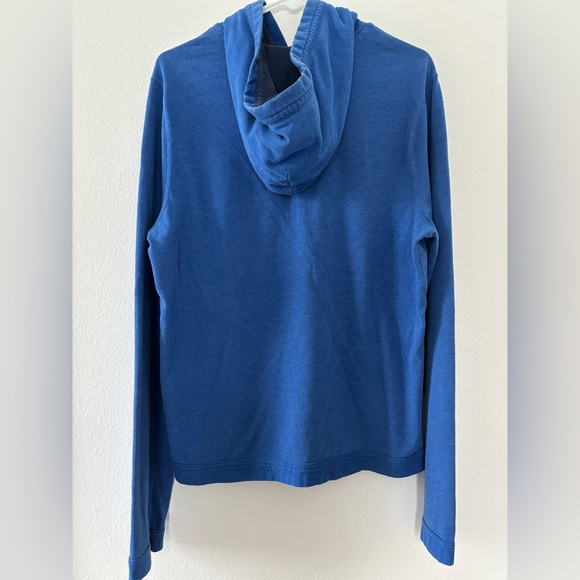 Abercrombie & Fitch Sweatshirt Mens M Blue Hooded Muscle Fit Y2K Moose Preppy - Picture 4 of 7